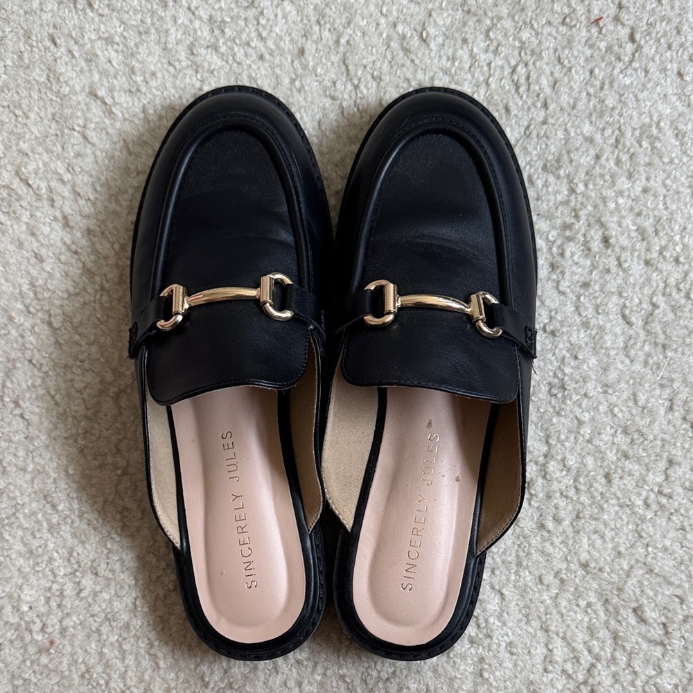 Sincerly Jules Black Loafers